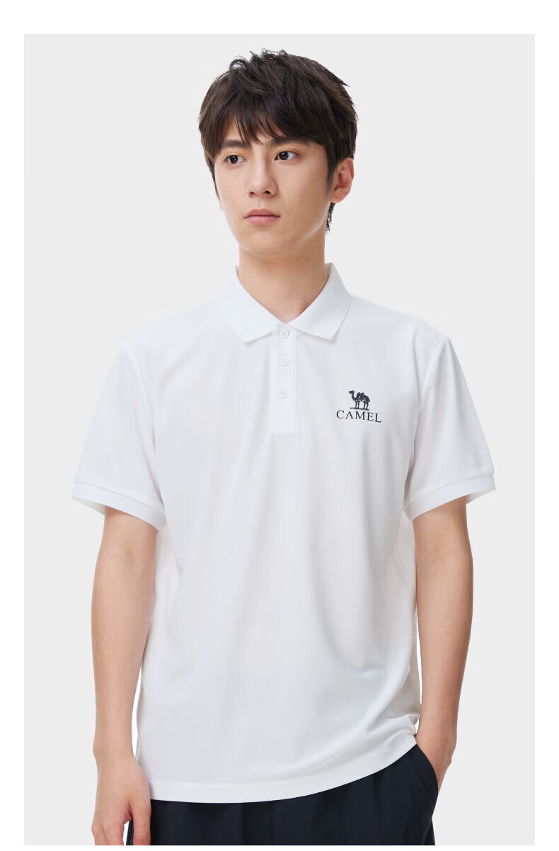 CAMEL Polo Shirt Men's Quick-Dry Sweat-Absorbing Antibacterial Wrinkle-Resistant Non-Iron Breathable Sun Protection T-Shirt A15BZ15012J 15