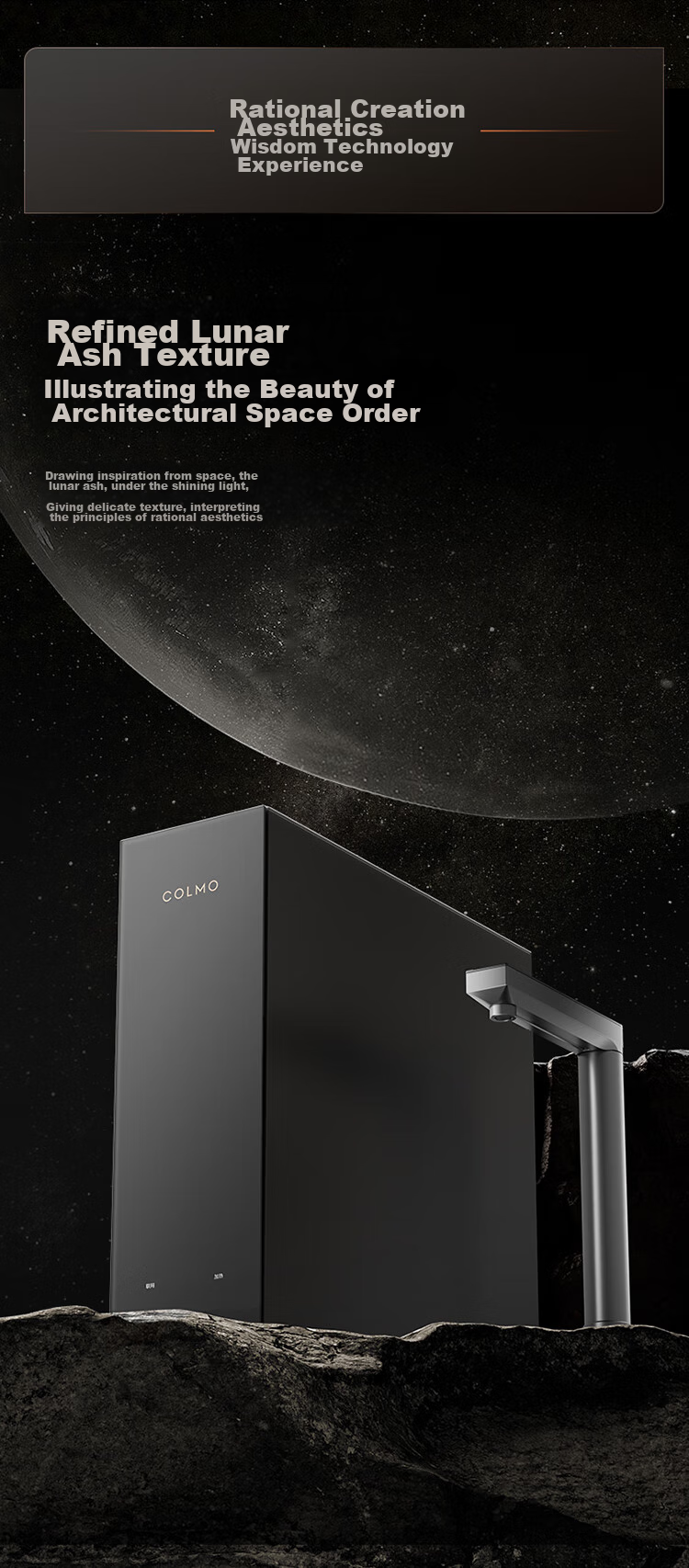 COLMO Water Purifier Black Pearl Integrated Hot Water And Purification System, 800G Household Kitchen Heating Direct Drinking Under-Sink Purifier, Specialized for Kitchen Use, Under-Counter, No Scale Inhibitor, RO Reverse Osmosis RC119 7