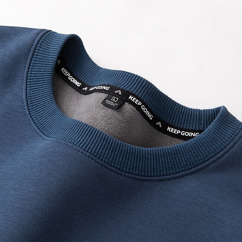 GENIOLAMODE Fleece-Lined Sweatshirt for Men, Winter 2026 New Style, Thickened Heavyweight 420G Round Neck Base Layer Inner Wear Long-Sleeve T-Shirt for Winter