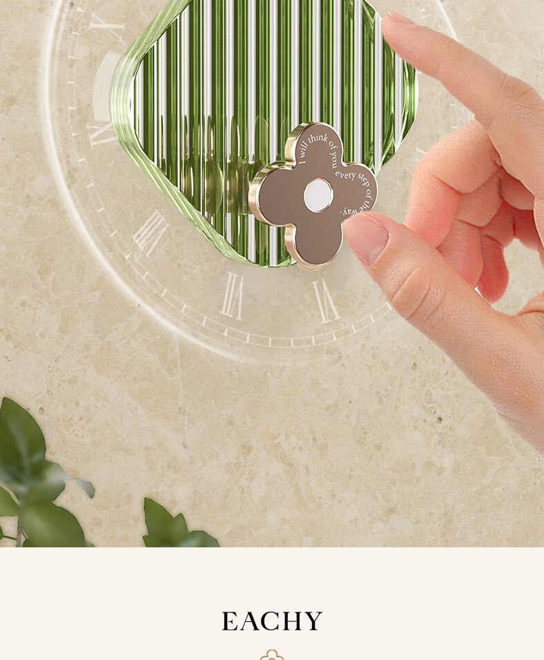 EACHY Adhesive Hooks Strong Adhesive Load-Bearing Bathroom Kitchen Wall Hooks No-Drill Sticker Hooks Almond Powder 6