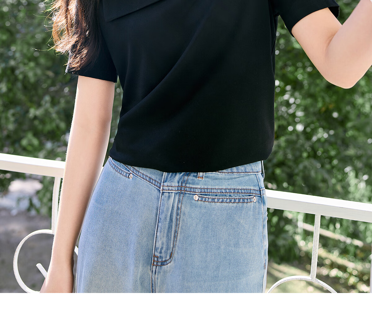 Taxiang Women's Short Sleeve T-Shirt with Square Neckline Design, Stylish Base Layer Top T52T007 9