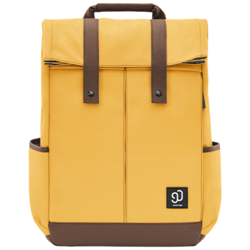 90Fen Backpack for Men And Women, Casual Sports Travel Bag with Large Capacity, Student Schoolbag, Yellow