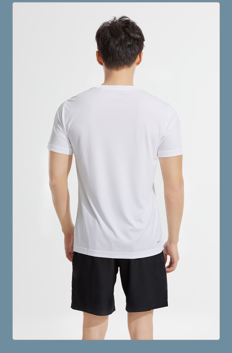 LI-NING Sports Set Unisex Quick-Dry Short Sleeve and Shorts Ice Silk Summer Running Basketball Football Badminton Fitness Training Apparel 19