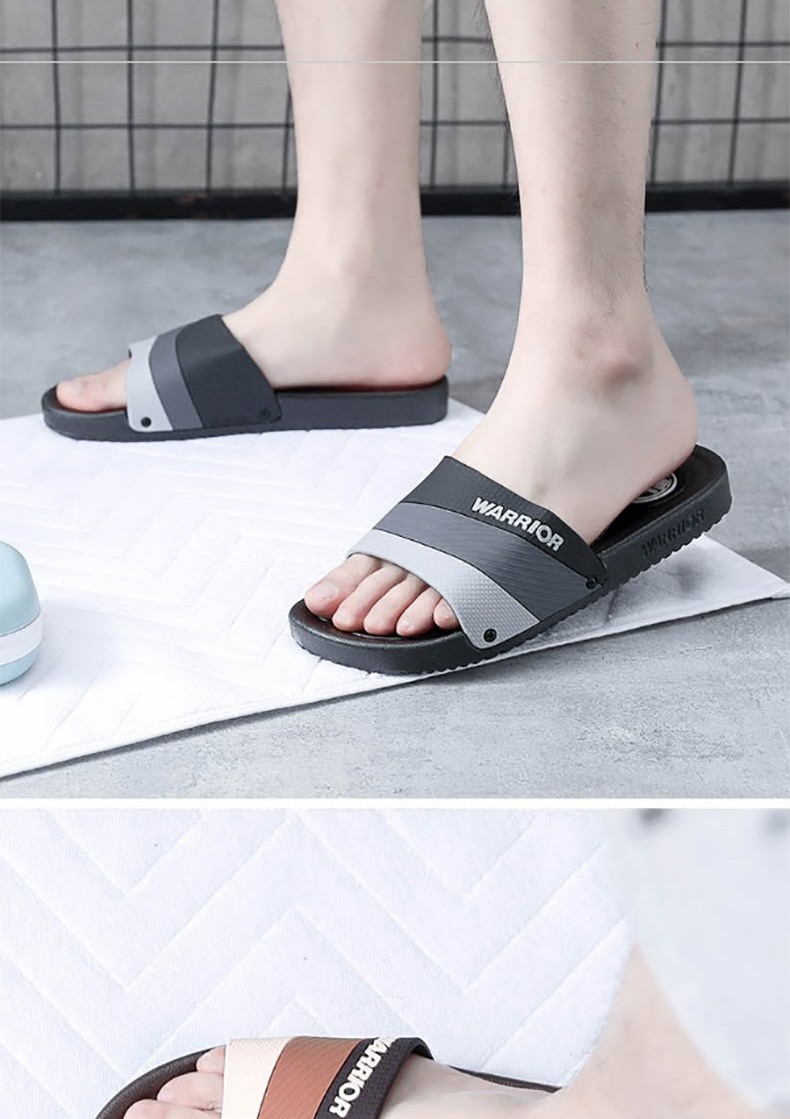 Huili Korean-Style Slippers, Patchwork Couple Style, Bathroom Home Use, Fashionable Soft-Soled Slippers, HL333360, Black And Red, Size 44 12