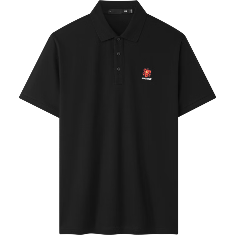 HLA Short-Sleeve Polo Shirt for Men, Yixin Cooling Sensation, Plus Size, Summer Wear