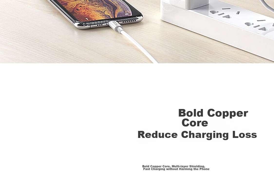 ESCASE Apple Data Cable, IPhone 14 Pro/13/11/12 Fast Charger Cord, Suitable for 6S/7/8 Plus, PET Anti-Kinking, IPad Air/Pro, White 15