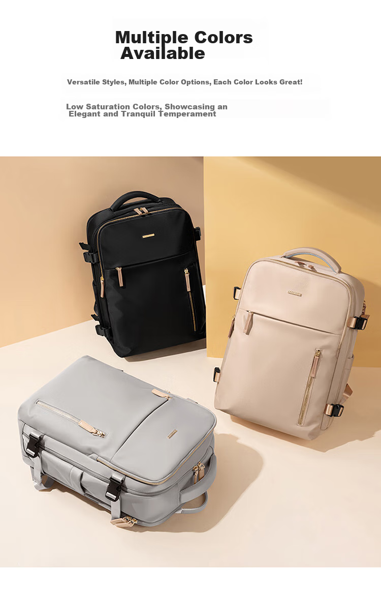 POLO Backpack for Women, Travel Bag, Large Capacity Schoolbag, Luggage Bag with 15.6-Inch Laptop Compartment, Birthday Gift 4