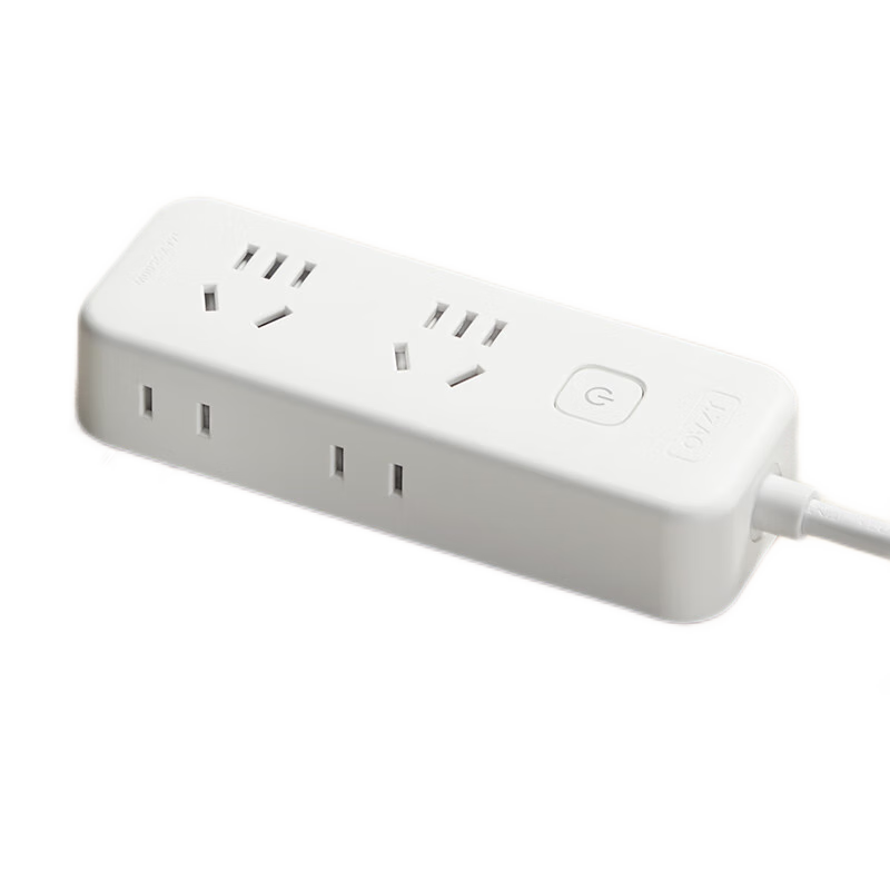 JD Original Master Control Four-Outlet Full-Length 1.8m Socket/power Strip/outlet Strip/power Bar/extension Cord, Two Three-Hole Two Three-Hole Split Control Socket