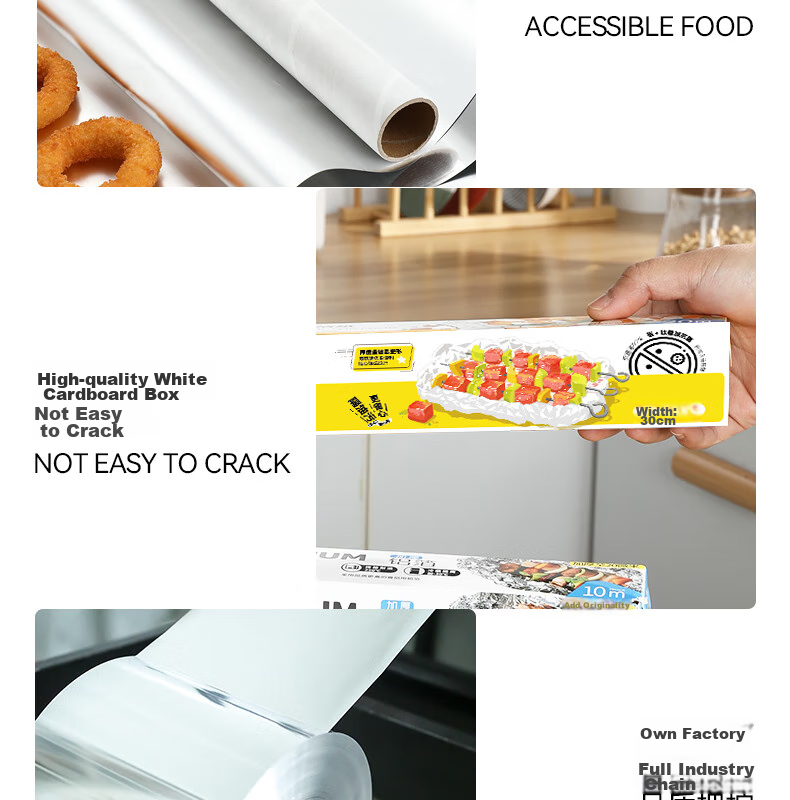 Kaulus Aluminum Foil for Air Fryer, 40 Meters Wide * 30 Cm Thick, Oven Baking And Barbecue Specialized, Oil-Proof, Thickened Aluminum Foil 23