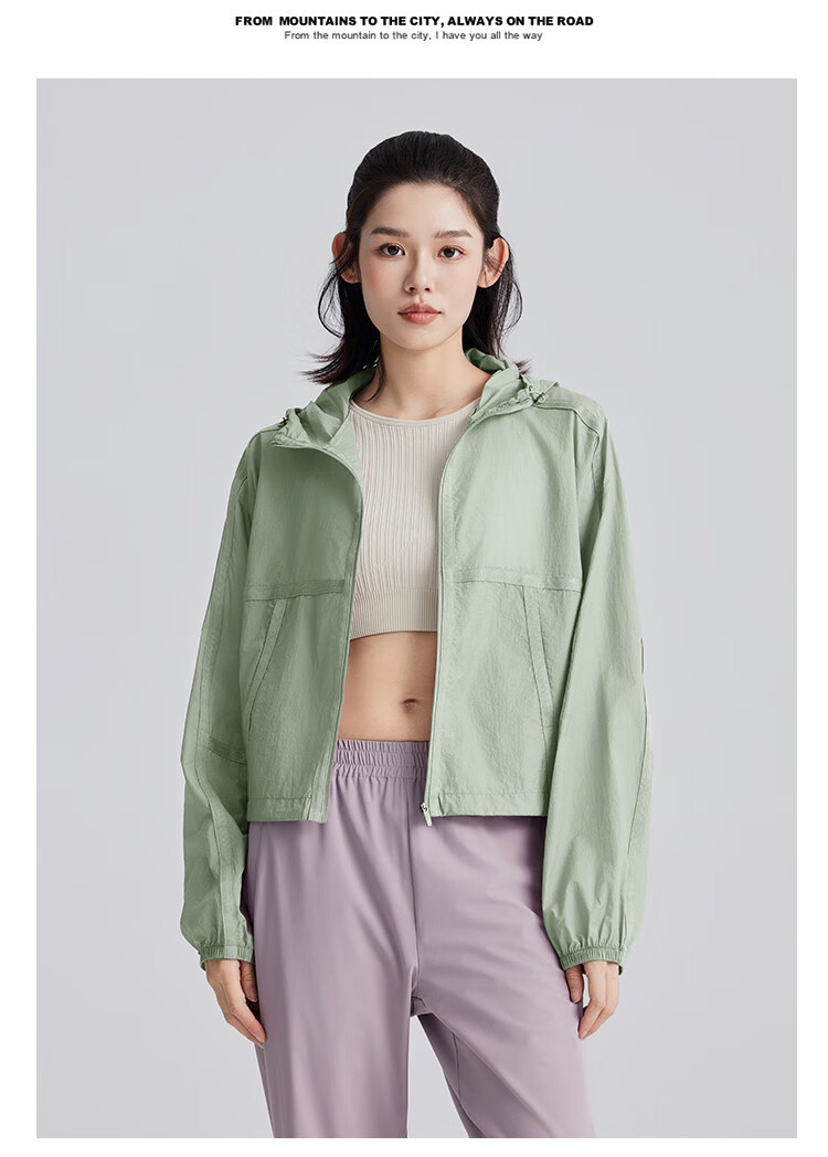 Pioneer Camp Butterfly Shadow Sun Protection Clothing for Women, Summer Lightweight Breathable Sun Protection Garment, UV-Resistant Skin Coat, Short Loose-Fitting Jacket 16
