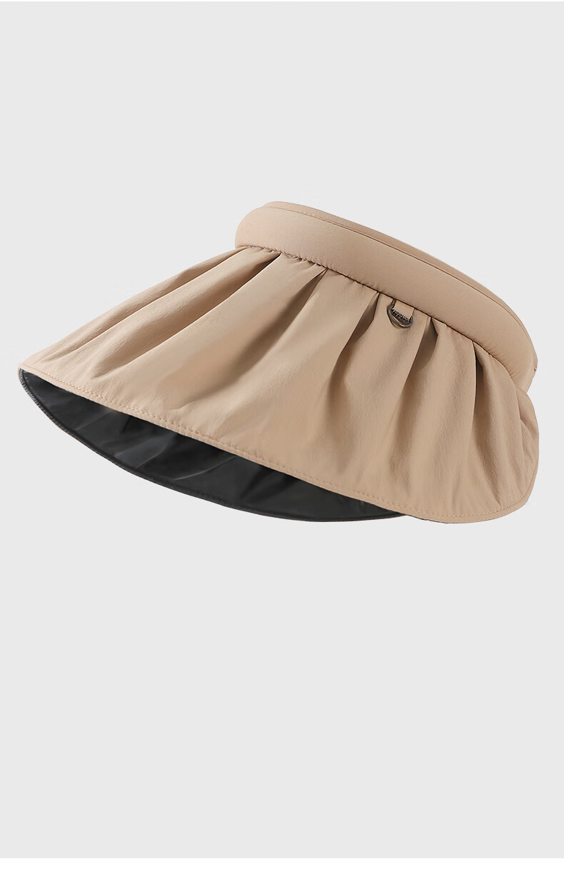 MISSION UV Black Sun Protection Hat for Women, Sun Visor Cap, Shell-Style Visor Hat, Summer Face-Covering UV Protection Wide Brim Hat 14