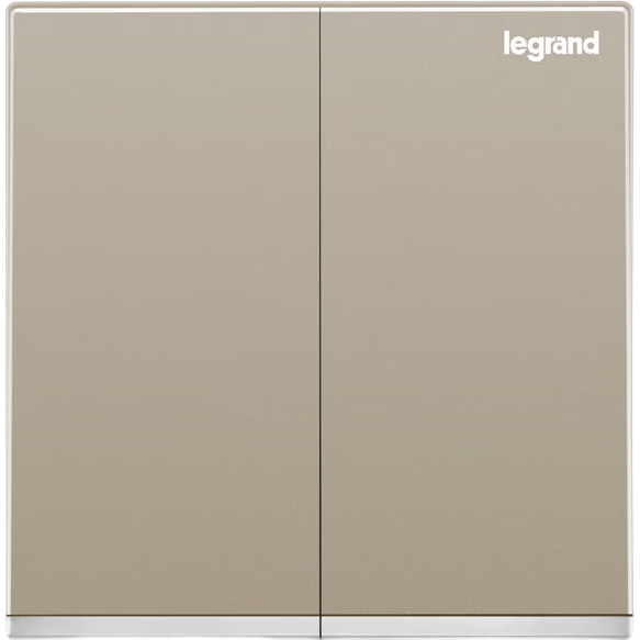 LEGRAND Switch Socket Panel, 86-Type Yijing Milan Gold Large Panel, Wall Power Socket Switch, Double Open Double Control