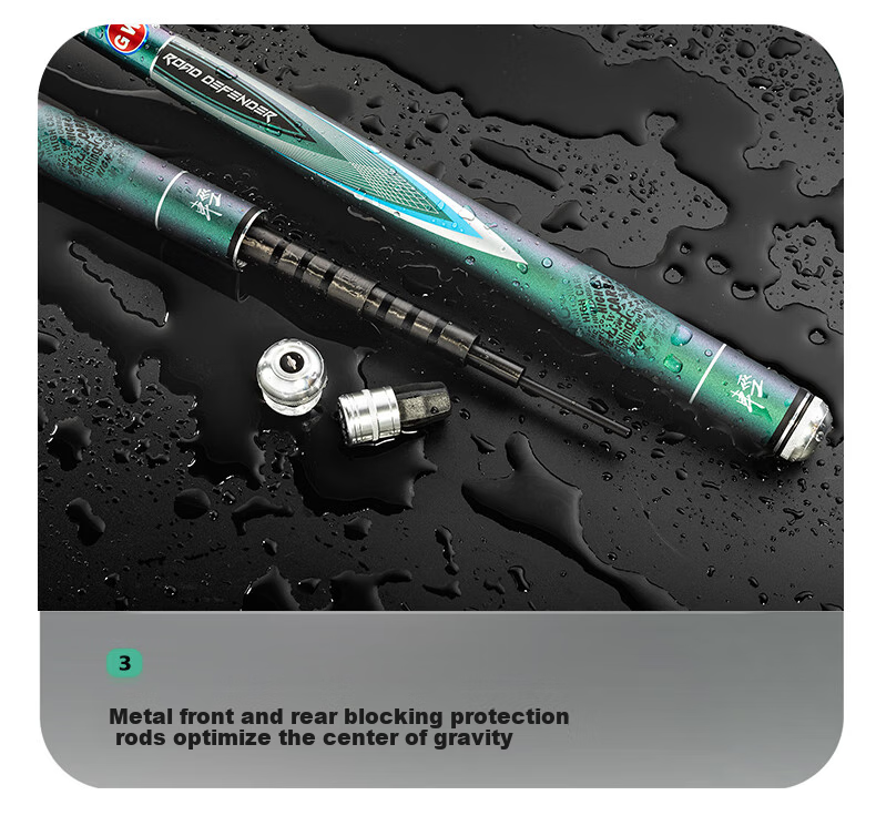 GW Fishing Rod, Handheld, 8.1 Meters, Hanluze Lightweight Small All-Purpose Rod, 28 Sections, Crucian Carp Rod, Ultra-Light, Ultra-Hard, Platform Fishing Rod, Fishing Pole 5