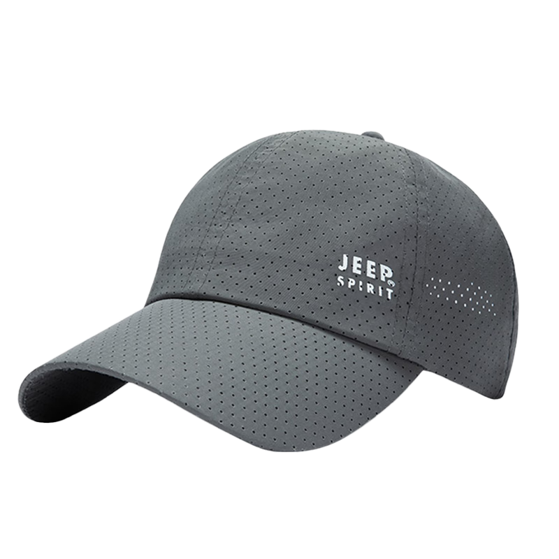 JEEP Baseball Cap for Men, Summer Mesh Quick-Dry Sun Protection Hat, Unisex Visor Cap, Sports Outdoor Sun Hat