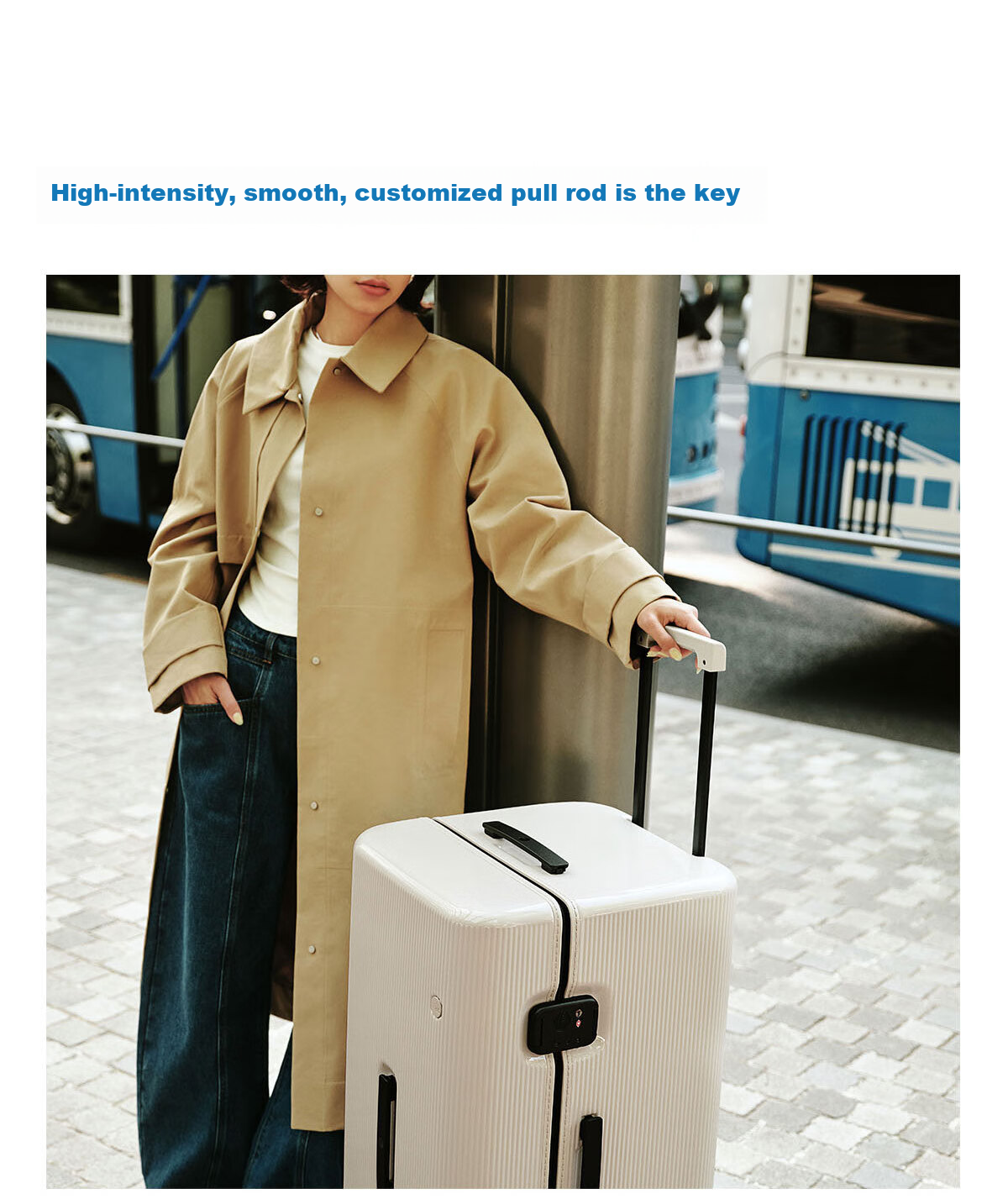 ITO "Yuan Quan Same Style" Pistachio Striped Charcoal Black 28-Inch Suitcase, Trolley Case, Travel Luggage 12