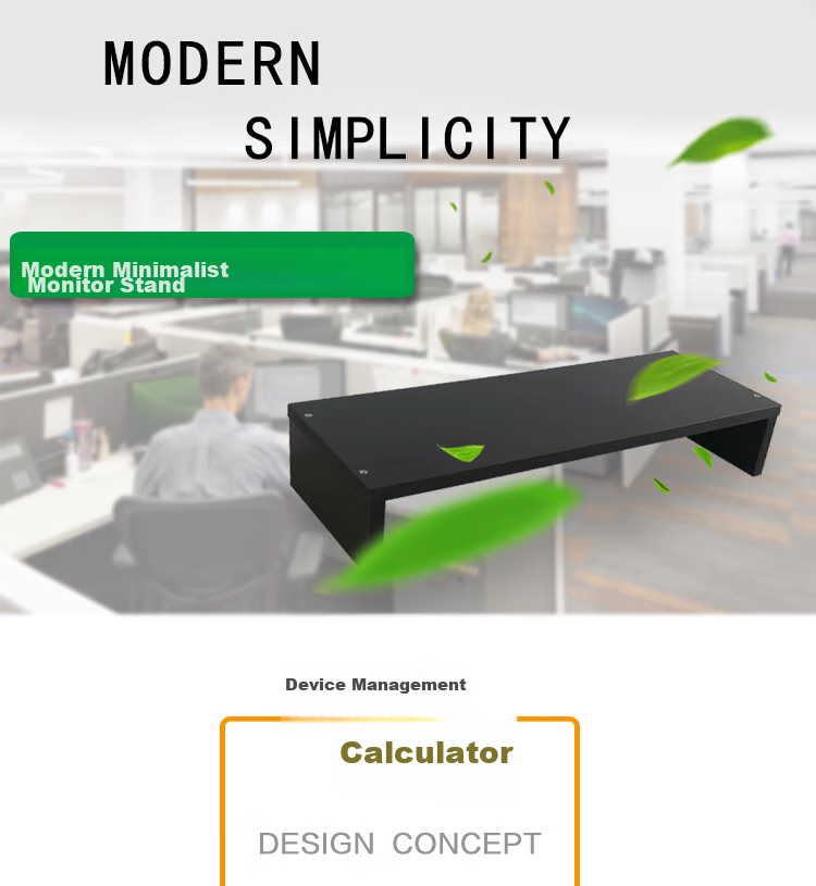HMJIA Monitor Riser Stand, Computer Stand for Office Desk, File Keyboard Storage Rack, Organizer Shelf, White 1