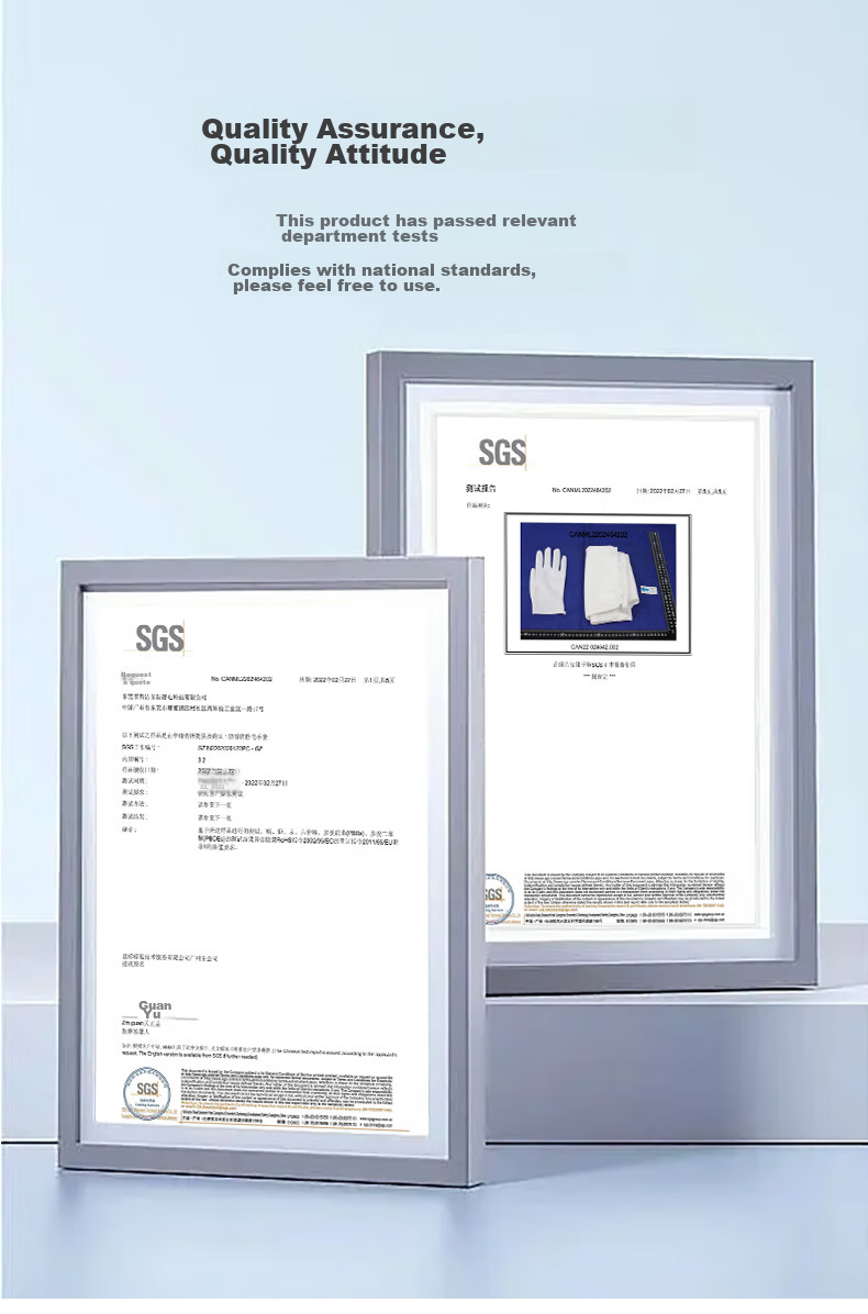 Golmud Anti-Static Gloves, Dust-Free Plastic Striped Non-Slip, Electronic Factory Assembly Gloves, 10 Pairs GM602 4