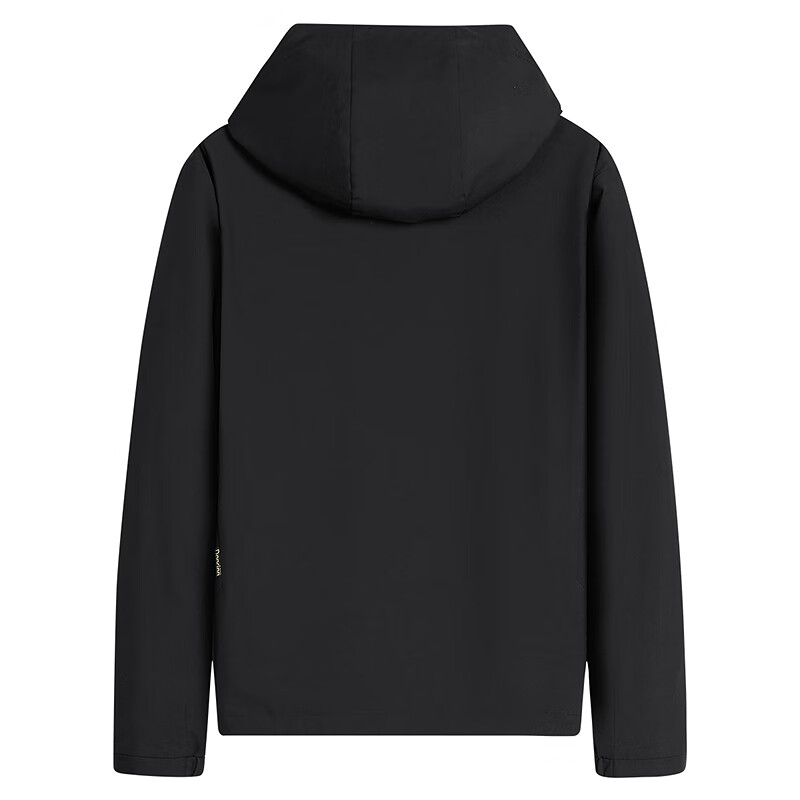 Dance with Wolves [Tech Triple Protection & Fleece Lining] Autumn Winter Outdoor Hooded Jacket Men's Jacket 001 Black 175