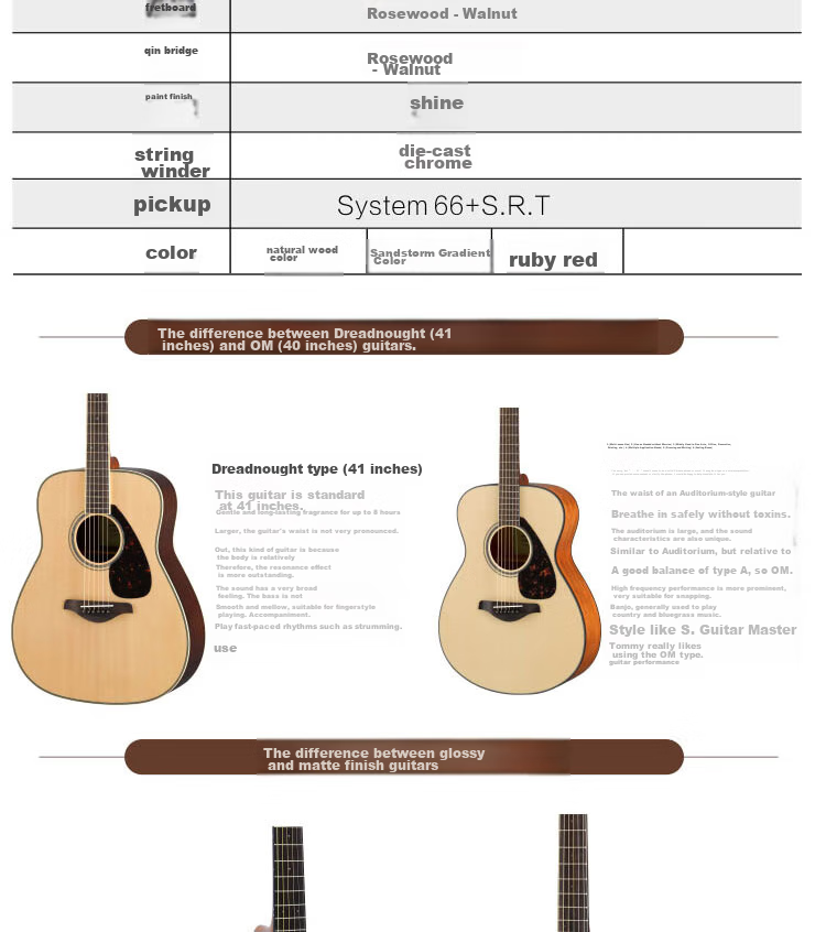 YAMAHA FG800MC Acoustic Solid Wood Top Beginner Folk Guitar Cutaway 41-inch Natural Wood Color 12