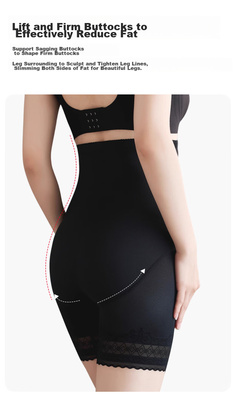 FitonTon Tummy Control Underwear for Women, Postpartum Waist Shaper, Butt Lifter, Strong Belly Slimming, Safety Shorts, Anti-Chafing, Non-Rolling Waistband 7