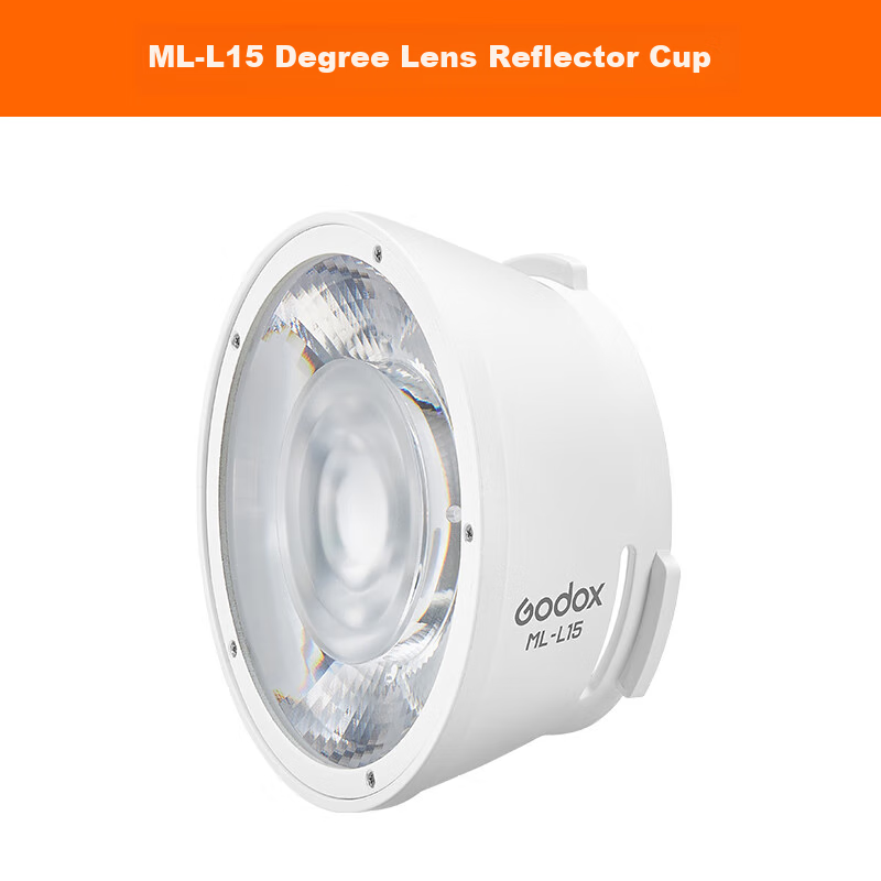Godox ML100Bi Photography Light, Dual Color Temperature Adjustable, Portable Night Shooting Light, Portrait Fill Light, Outdoor Video Camera Light, ML-L15 Lens Reflector Cup [Official Standard Configuration]