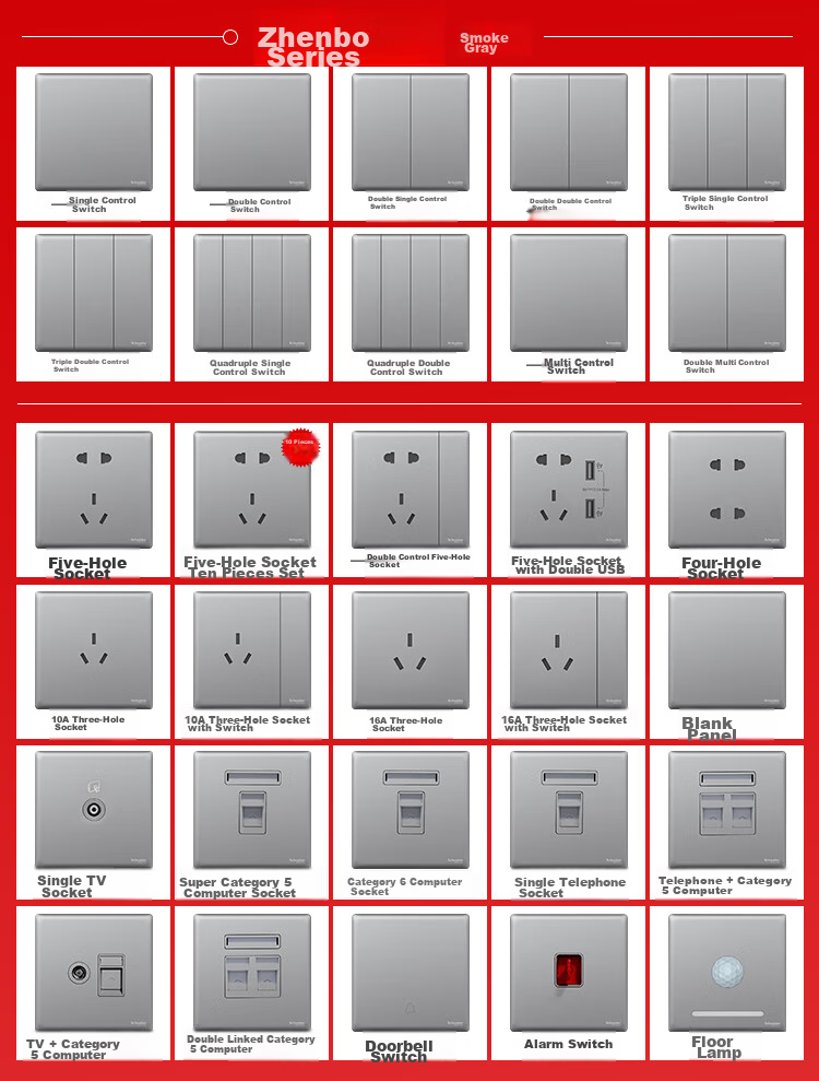 Schneider 16A Air Conditioner Socket, Three-Hole, 86-Type Concealed Installation, Specially Designed for Air Conditioning, High-Power Safe Overload Protectio 2