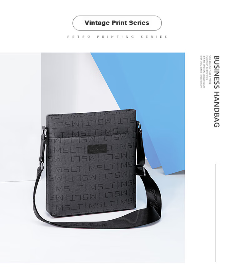 MashaLanti Business Shoulder Crossbody Bag, Portable Men's Bag, Casual Large-Capacity Small Square Bag for Men, Father's Day Gift for Husband 13