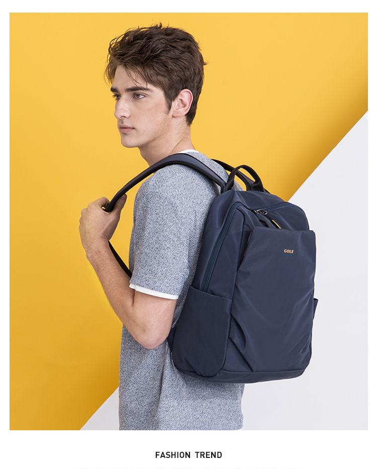 GOLF Backpack for Men, Water-Resistant Travel Backpack, 15.6-Inch Laptop Bag, Student Schoolbag, Commuter Business Trip Backpack 38