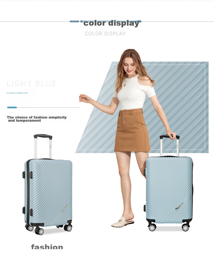 Diplomat 24-Inch Large Capacity Suitcase, Men's Password Lock Cloud Travel Case, Women's Trolley Luggage TC-23253 White 12