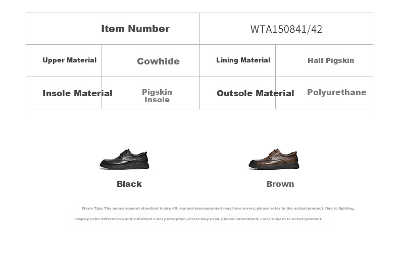 RED DRAGONFLY Casual Leather Shoes, Autumn Slip-On Two-Way Business Men's Shoes, Soft-Soled Shoes WTA15084, Black, Size 41 3
