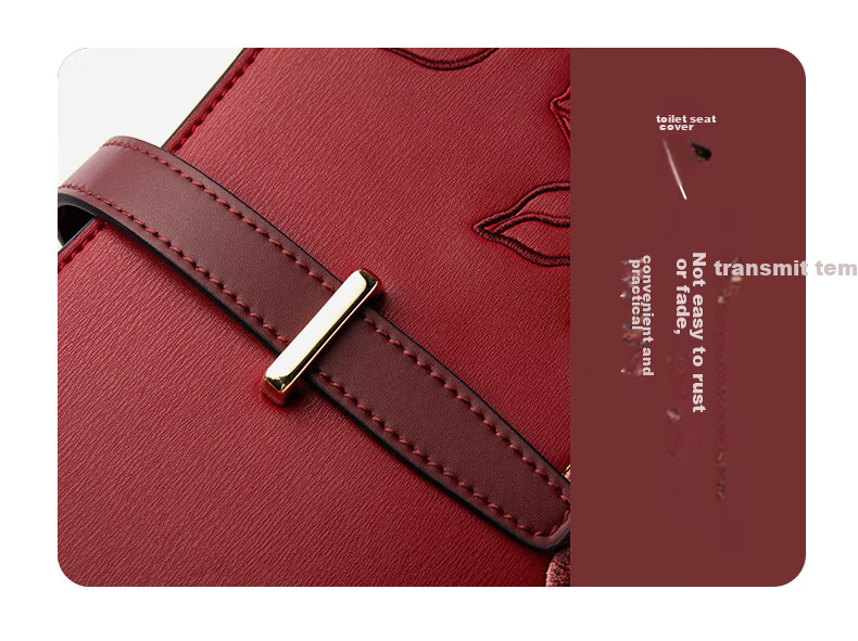 PmSix Women's Handbag, Cowhide Leather Embroidery, Red Wedding Bag, Large Capacity Crossbody Bag for Middle-Aged Women, Birthday Gift for Mom 7