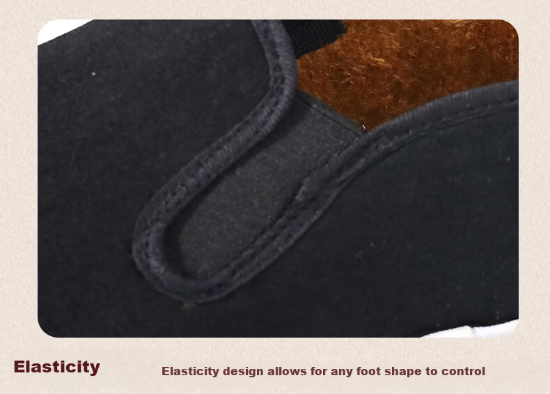 FOOTOPPO Traditional Beijing Cotton Shoes for Men with Fleece Lining, Non-Slip Rubber Sole, Soft Sole, Slip-On Style, And Thousand-Layer Sole 8