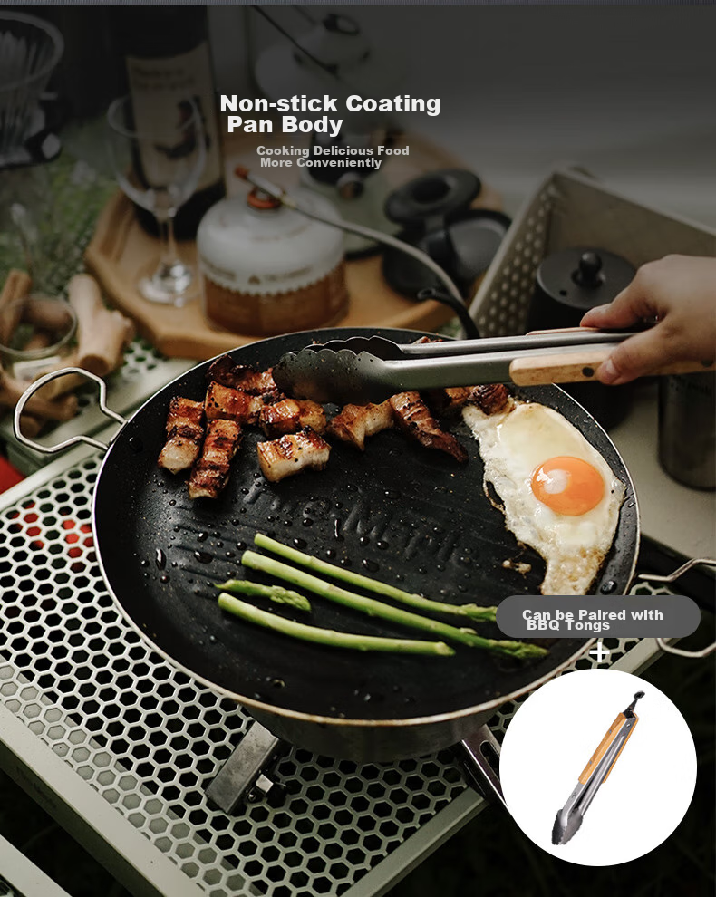 FIRE-MAPLE Outdoor Camping Tongs, Extended Food Tongs for Barbecue, Kitchen Charcoal Tongs, Meat Tongs, Heat-Resistant Tool Tongs 6