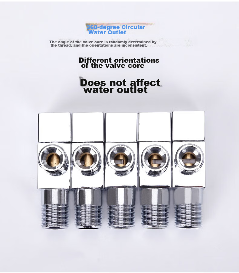 Weixing Toilet Check Valve, Brass with Backflow Prevention Valve Ceramic Core, Cold And Hot Water Compatible, 1/2 Inch Inlet 1123 7