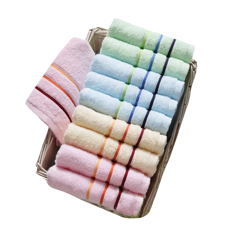 Grace Towel And Home Textile, Xinjiang 100% Pure Cotton Face Towels, Soft And Highly Absorbent, Face Cleaning Towels, Pack of Ten, Sports