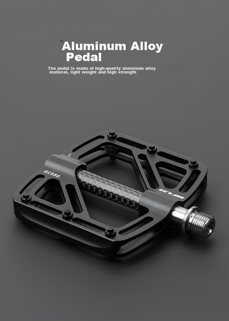 GUB Titanium Pedals for Triathlon, Road Bikes, Mountain Bikes, Aluminum Alloy Pedals, Carbon Fiber Pedals with Bearings GC080 3