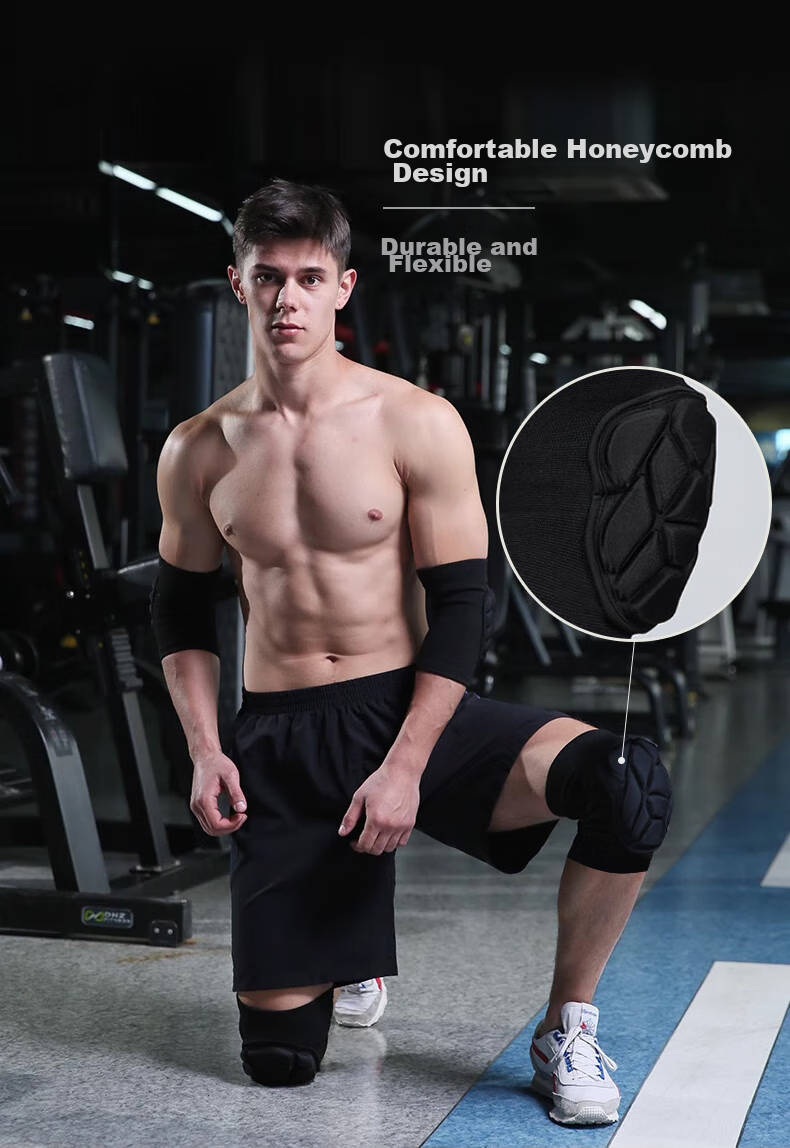 Chidong Tactical Knee And Elbow Pads for Men, Crawling Sports Running Military Training Joint Protection Thickened Set, 4 Pieces, Size S 4