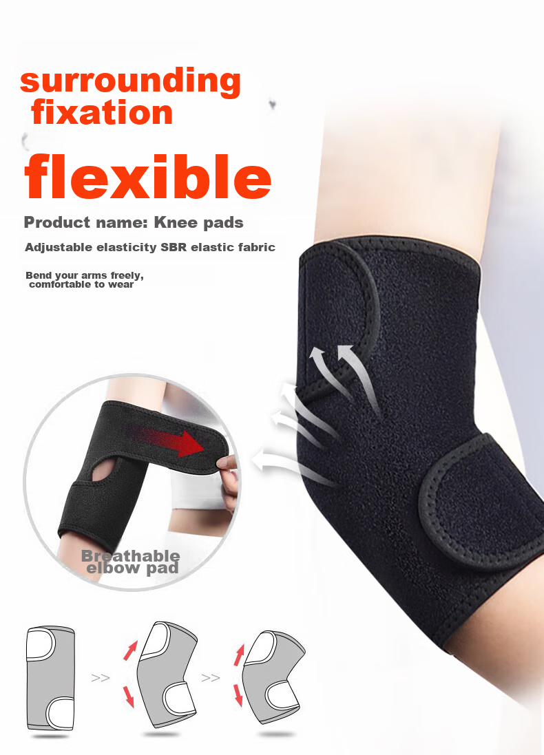 NAILEKESI N Mugwort Self-Heating Warm Elbow Brace, Arm Protection Sleeve for Men And Women, Tennis Elbow Specialized Support, One Pair 4