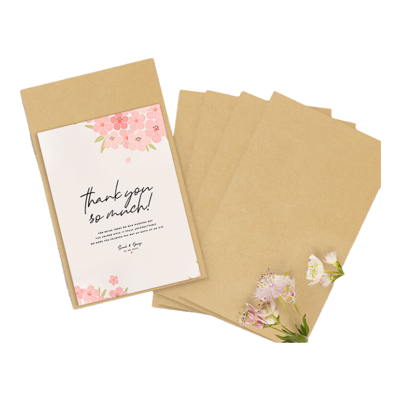 SIMAA 100 Sheets No. 2 Blank Kraft Paper Envelopes, 176*110mm Document Folders, File Folders, Invoice And Payroll Envelopes, 25073