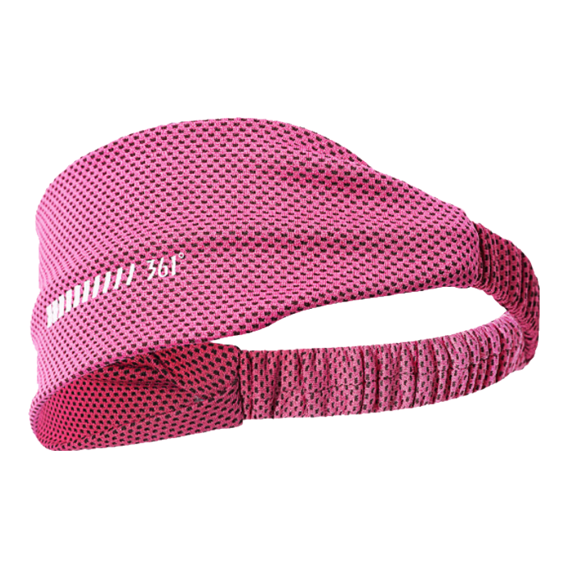 361° Sports Headband for Men And Women, Sweat-Absorbing Headband, Sweat-Stopping Band, Running Sweat-Guiding Band, Fitness Basketball Sweat-Proof Headband, Rose Red