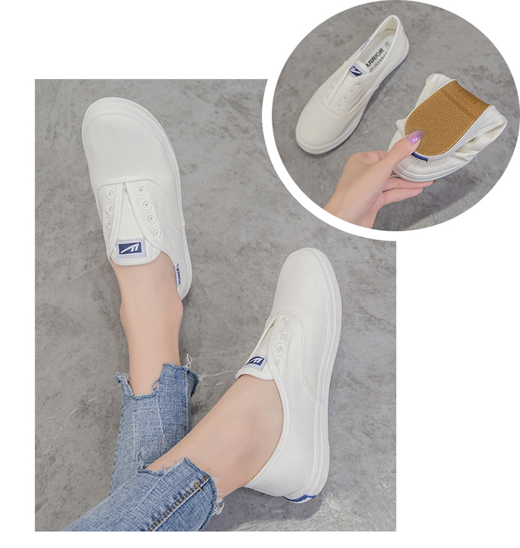 Warrior Canvas Shoes, Simple And Versatile White Sneakers for Men, Outdoor Breathable Thin Casual Shoes, WXY-A446T, White, Size 41 7