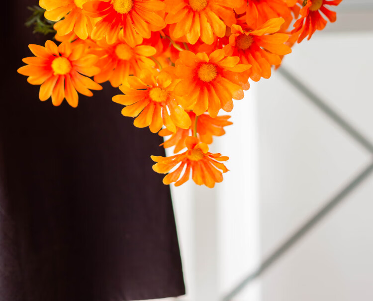 SUGER LOVE Artificial Flowers, Cacalia, 2 Stems, 50cm, Simple Living Room Decoration, Bouquet, Flower Vase, Floral Arrangement 12