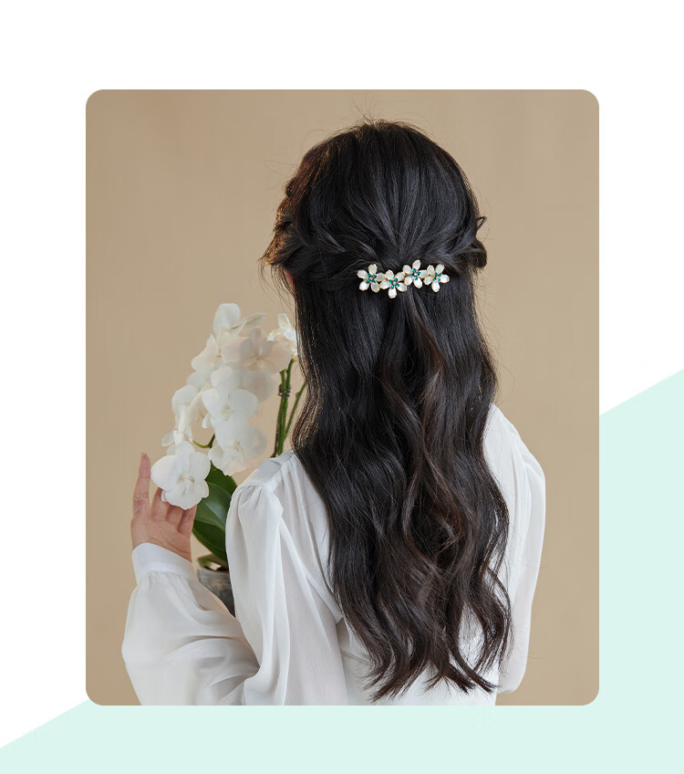 CHIMERA Cat's Eye Hair Clip for Women, High-End Barrette, Side Clip, Back of Head Clip, Mid-Autumn Festival Gift 9