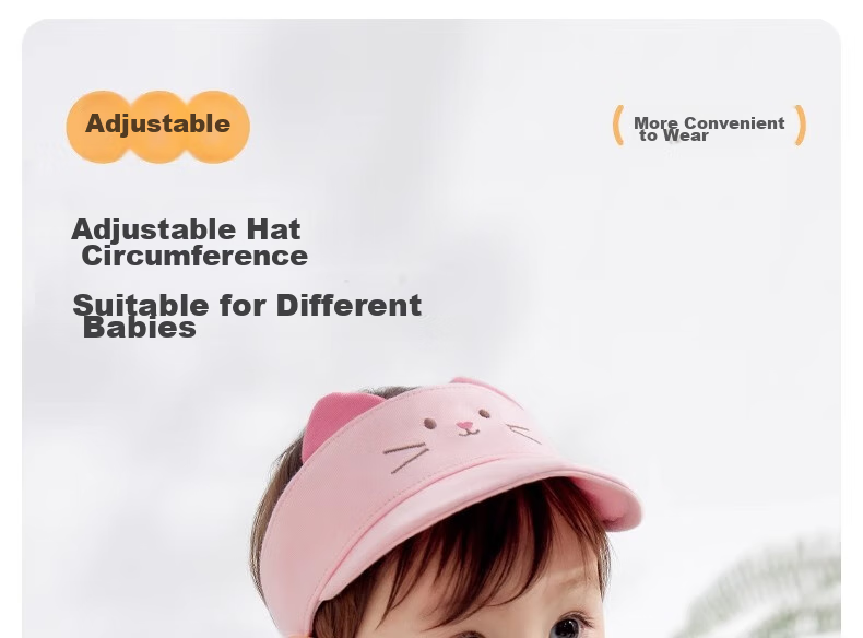 Niduoxiong Children's Sun Protection Hat, Visor Cap for Boys And Girls, Breathable Baby Hat, Sun Hat, UV Protectio 6