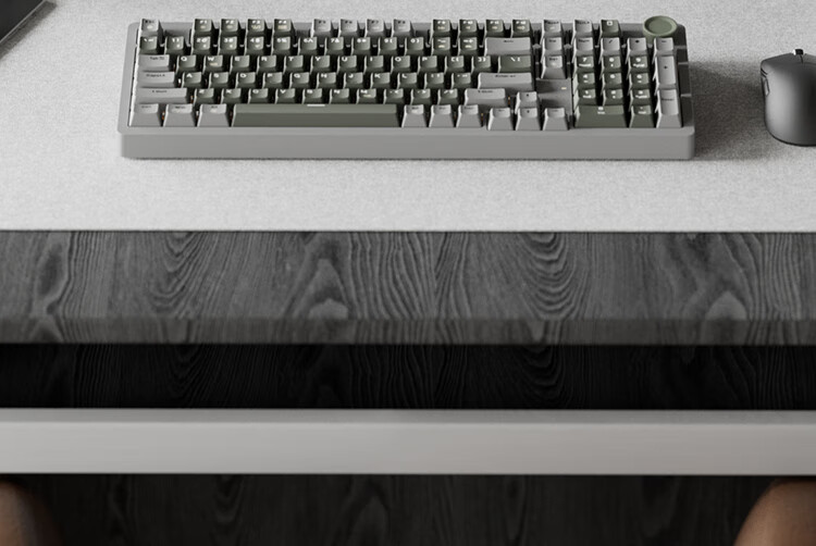 JD Original JZ990 Wired Mechanical Keyboard, 99 Keys Backlit Gasket Structure, PBT Keycaps, Multimedia Volume Knob, Dual System Compatible, Gaming And Office Use, Original Gray 3