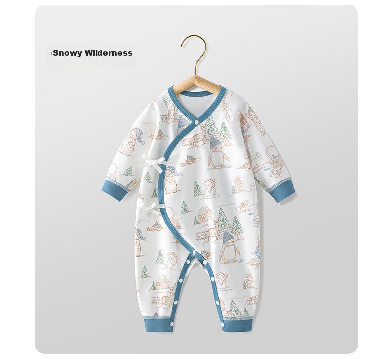 Beitaisi Baby Clothes, All-Season Onesie, Long-Sleeve, Pure Cotton, Soft, Newborn Infant Belly Protection, Anti-Cold, Baby Romper, Crawling Suit 22