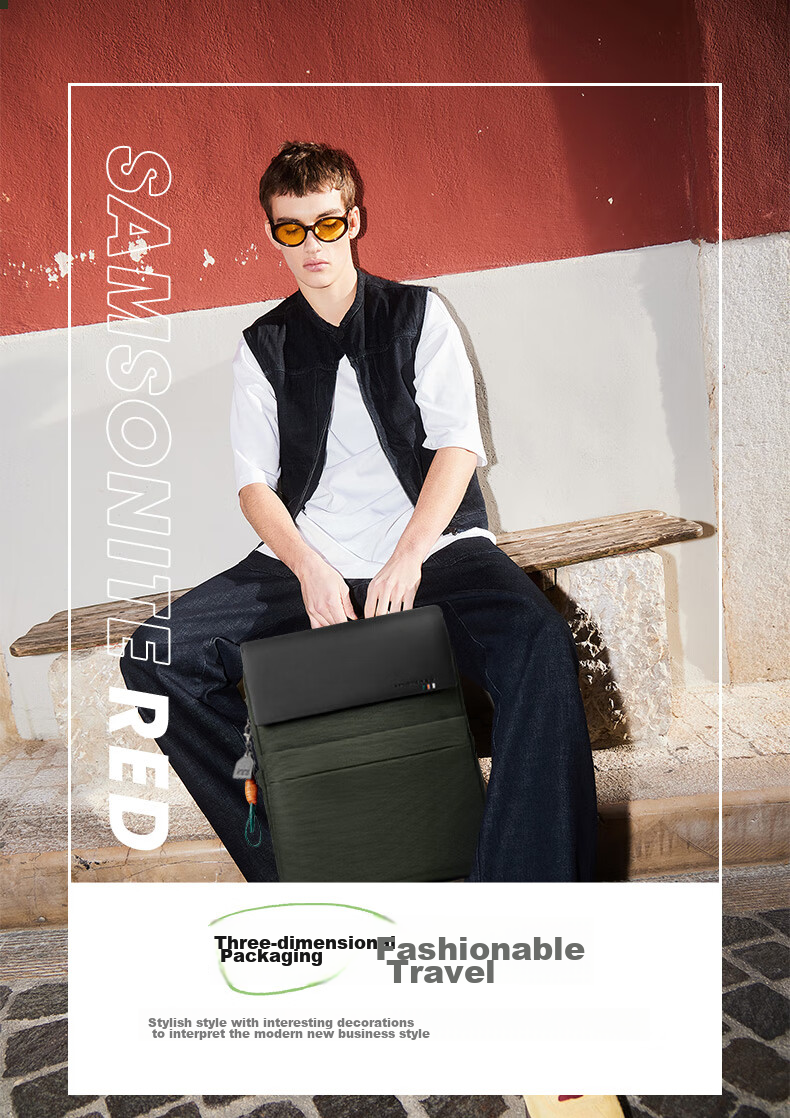 Xinxiuli Business Commute Backpack, Laptop Bag, 15-Inch Men's Backpack, Young Elite Cowhide Layered Leather Patchwork NZ3 1