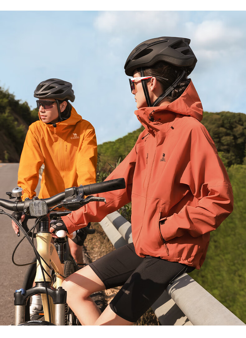 CAMEL Outdoor Sports 3L Hard Shell Jacket for Men And Women, 2024 New Model, Heavy Rain-Proof Waterproof Mountaineering Coat, Model 6126 7