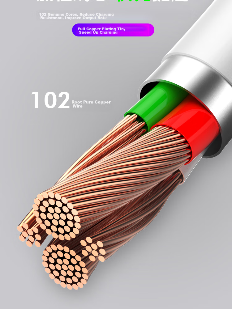 ESCASE Type-C Data Cable, Fast Charging Cord, 100W Fast Charge, PD Fast Charge, 5A, 2 Meters, E Chip, Student Party, Car Use, Business Trip, Multi-Device, CC-100 TPE Material 6