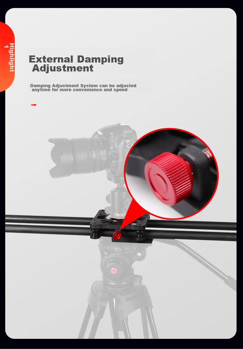 Hakutatz 100cm Carbon Fiber DSLR Camera Photography Slider, Camera Track for 5D3, Video Shooting, Six-Axis Damping Follow Focus, Ball Head Gimbal 11